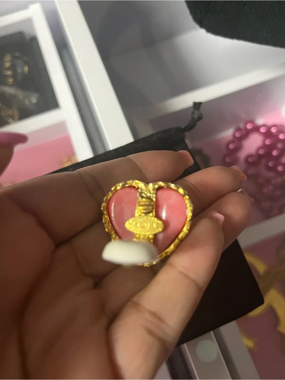 Chanel 95P Barbie Pink Heart Clip-On Earrings
